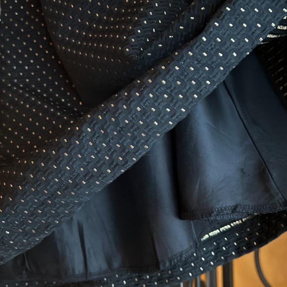 AQUA Black & Gold A-Line Skirt - Picture 7 of 9